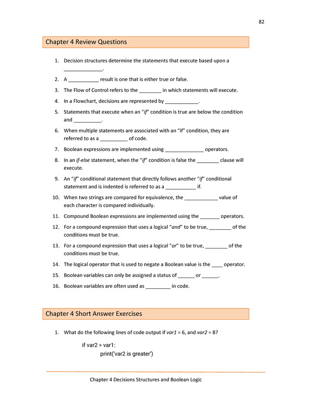 Computer Programming Python - Textbook - Page 82