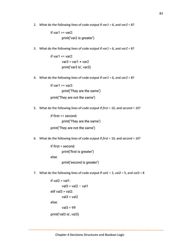 Computer Programming Python - Textbook - Page 83