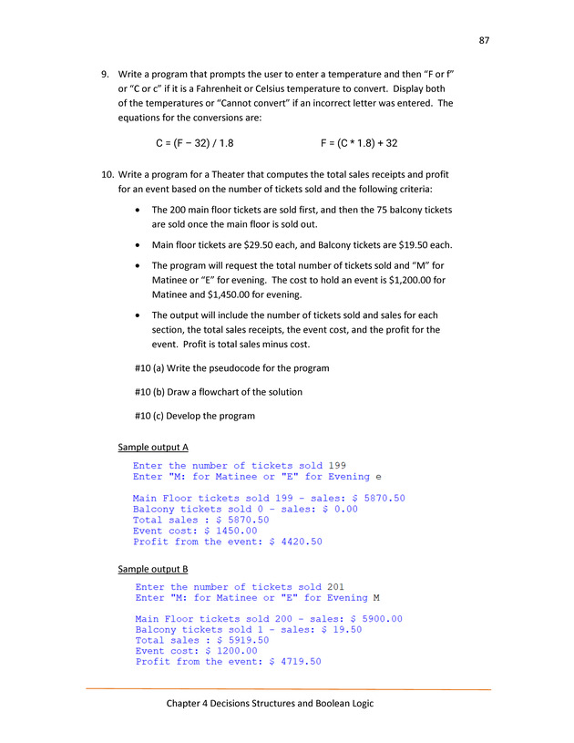 Computer Programming Python - Textbook - Page 87