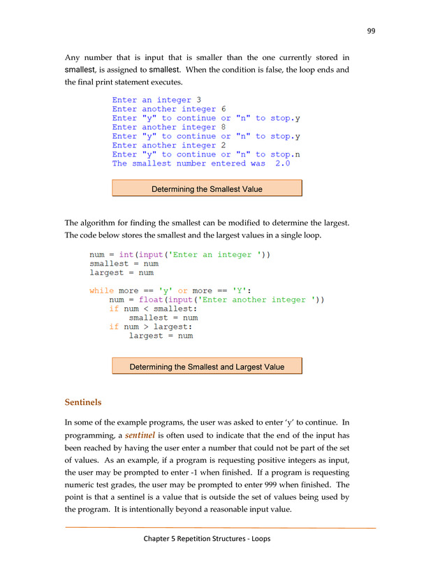 Computer Programming Python - Textbook - Page 99