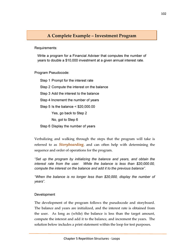 Computer Programming Python - Textbook - Page 102