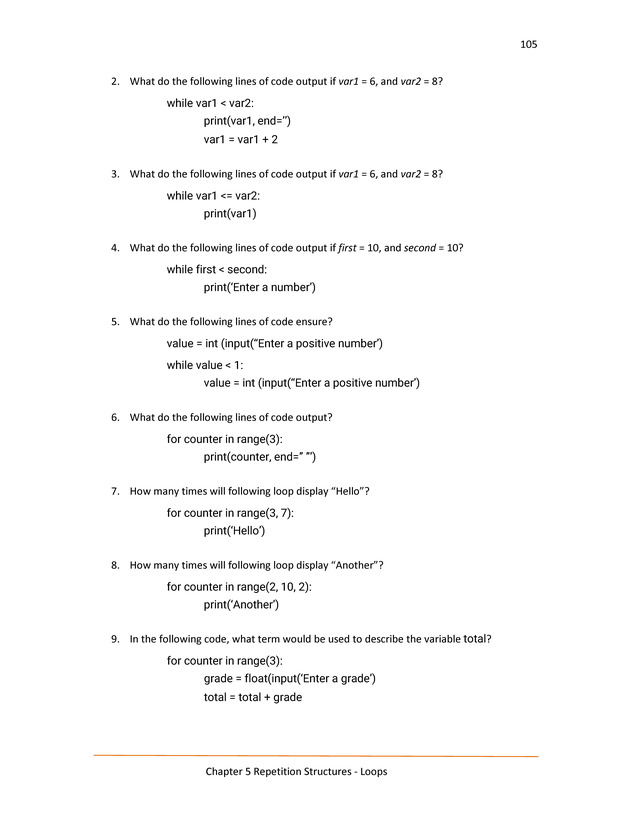 Computer Programming Python - Textbook - Page 105