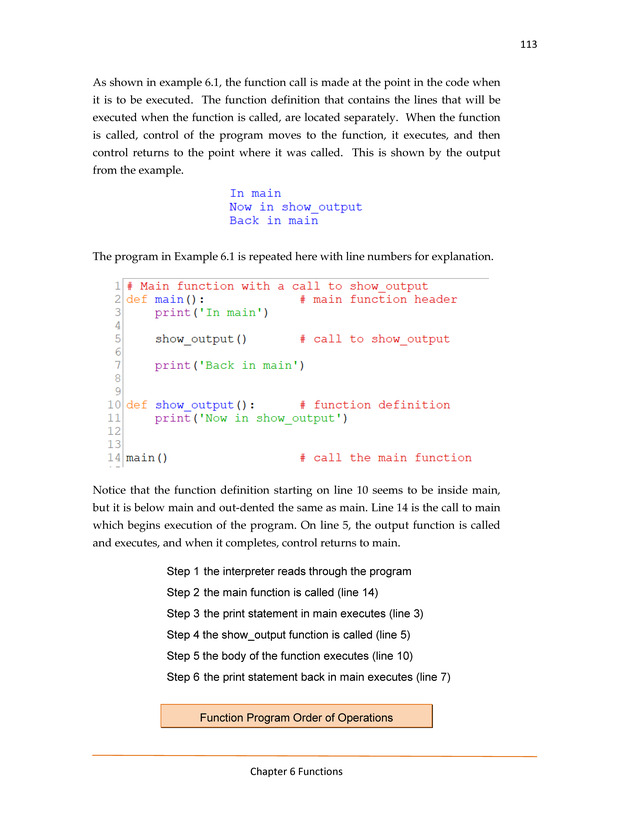 Computer Programming Python - Textbook - Page 113