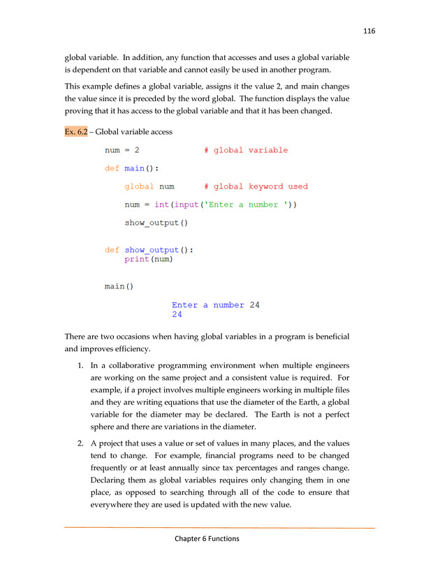 Computer Programming Python - Textbook - Page 116