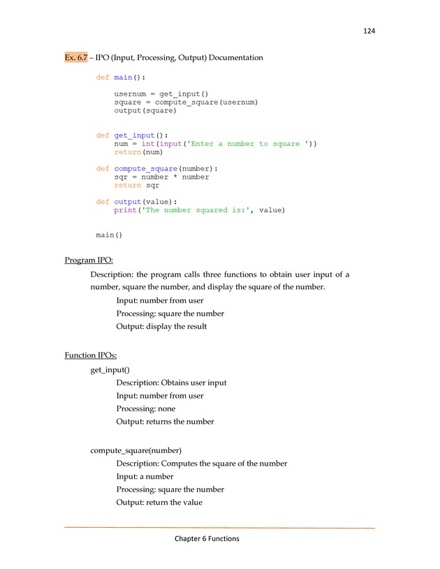 Computer Programming Python - Textbook - Page 124