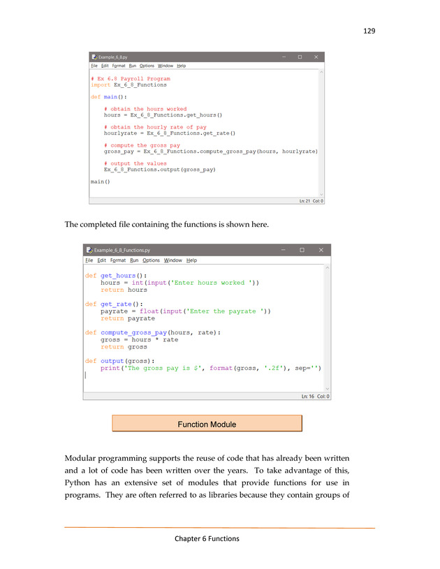 Computer Programming Python - Textbook - Page 129