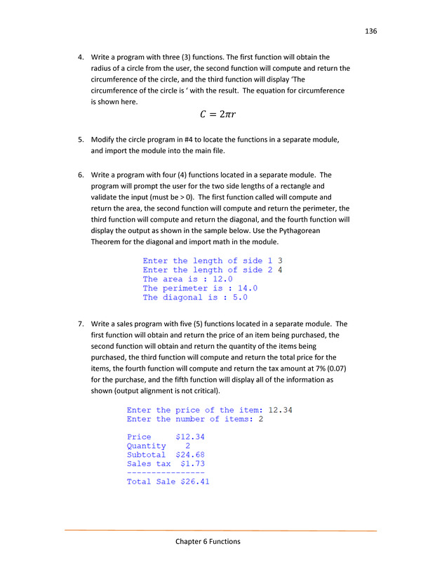 Computer Programming Python - Textbook - Page 136