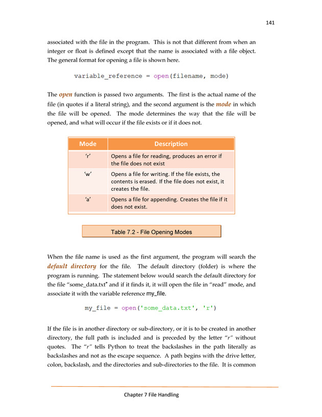 Computer Programming Python - Textbook - Page 141