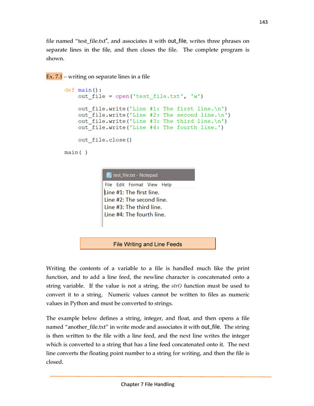 Computer Programming Python - Textbook - Page 143