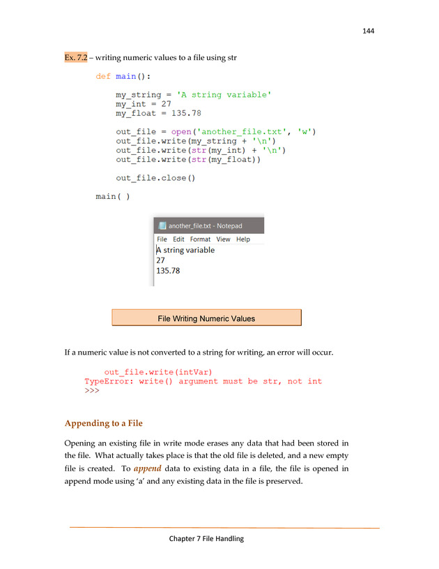 Computer Programming Python - Textbook - Page 144