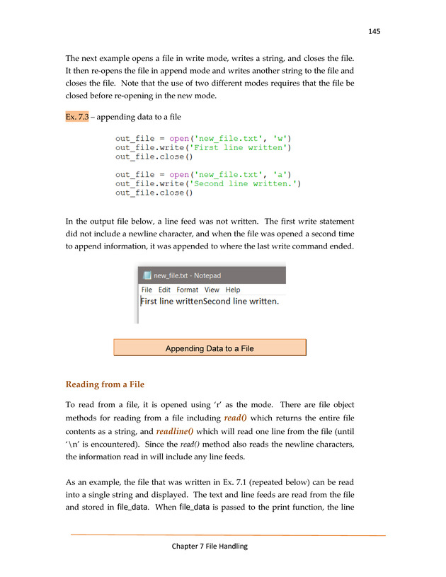 Computer Programming Python - Textbook - Page 145