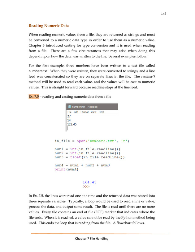 Computer Programming Python - Textbook - Page 147