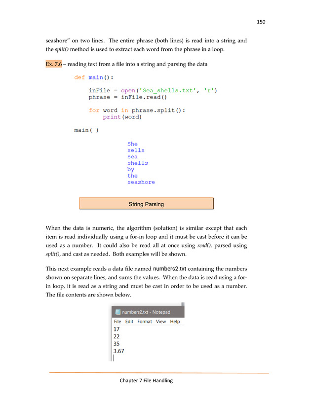 Computer Programming Python - Textbook - Page 150