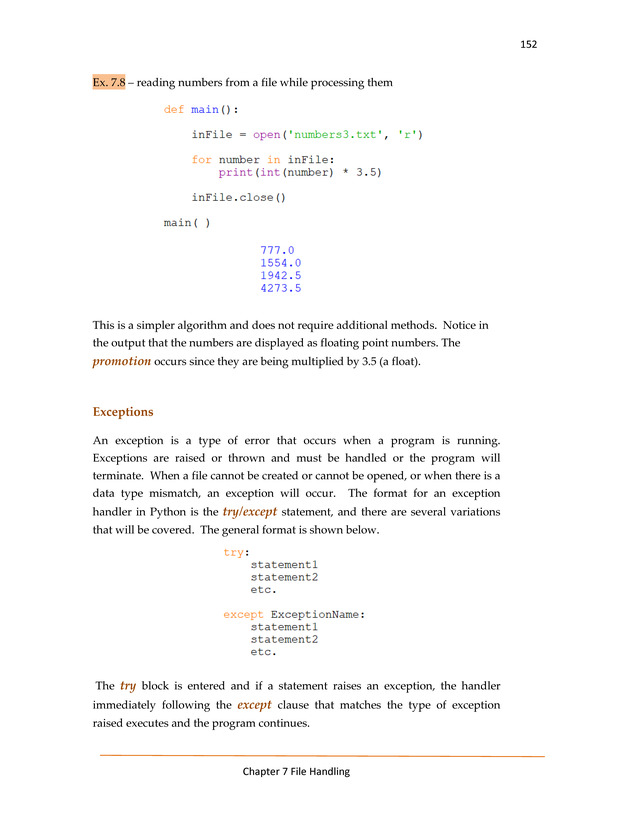 Computer Programming Python - Textbook - Page 152