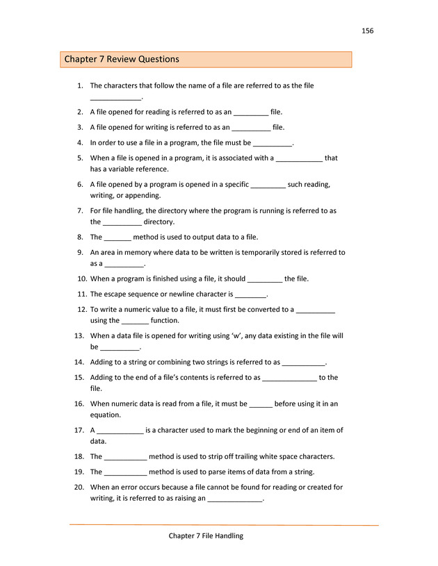 Computer Programming Python - Textbook - Page 156
