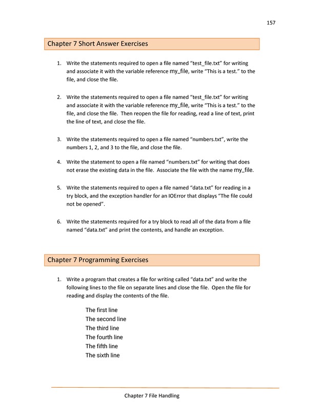 Computer Programming Python - Textbook - Page 157