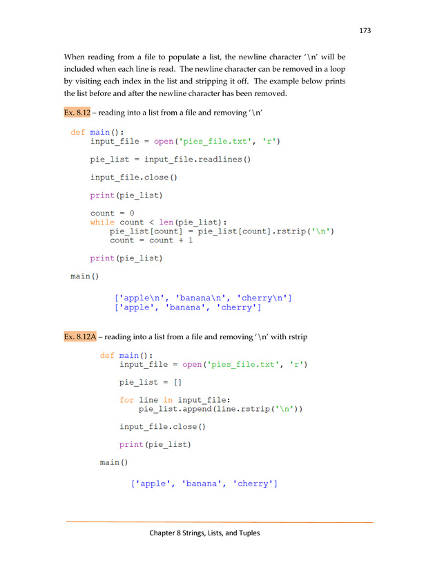 Computer Programming Python - Textbook - Page 173
