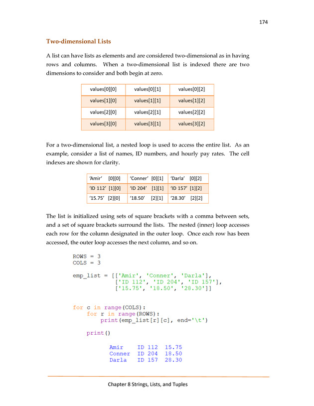 Computer Programming Python - Textbook - Page 174
