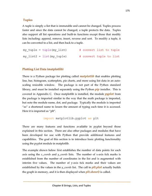 Computer Programming Python - Textbook - Page 175