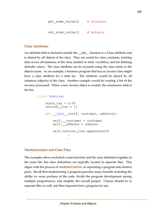 Computer Programming Python - Textbook - Page 200