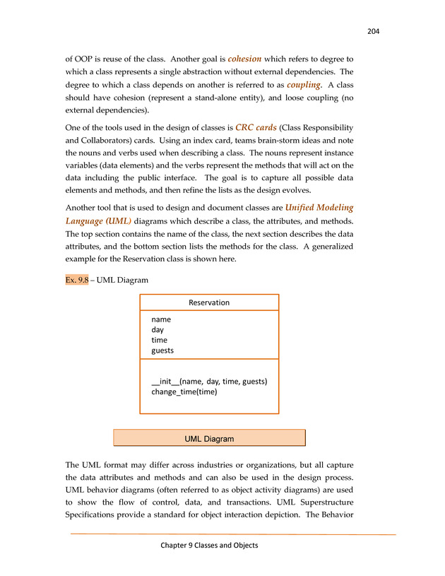 Computer Programming Python - Textbook - Page 204