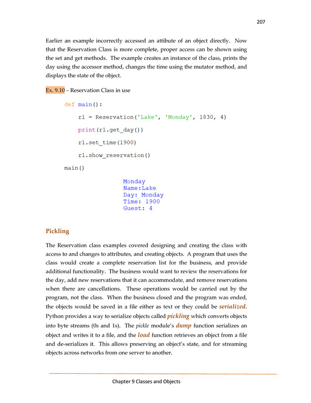 Computer Programming Python - Textbook - Page 207