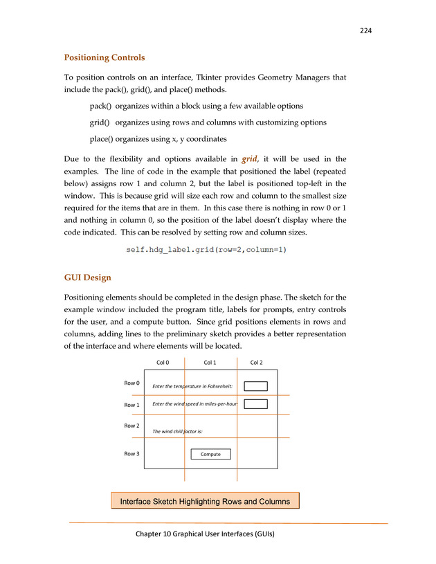 Computer Programming Python - Textbook - Page 224