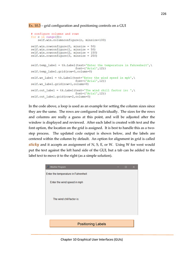 Computer Programming Python - Textbook - Page 226