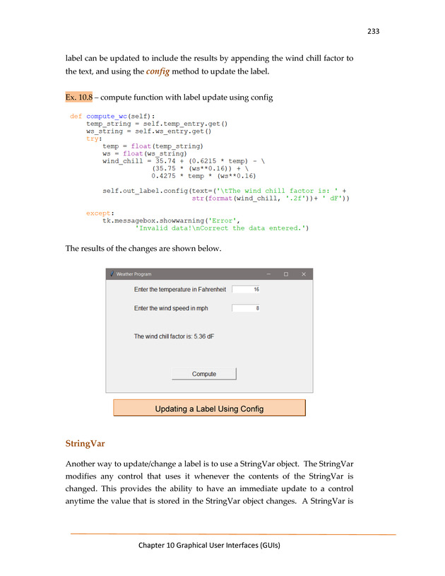 Computer Programming Python - Textbook - Page 233