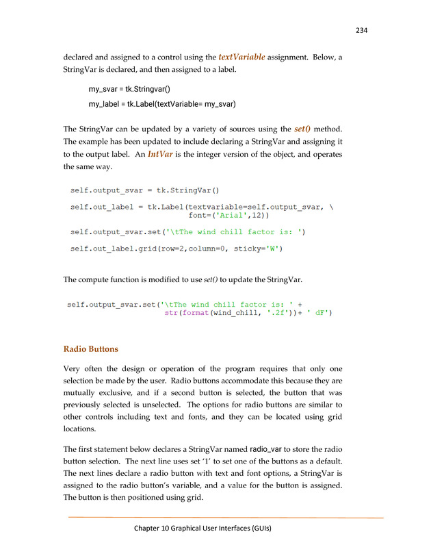 Computer Programming Python - Textbook - Page 234