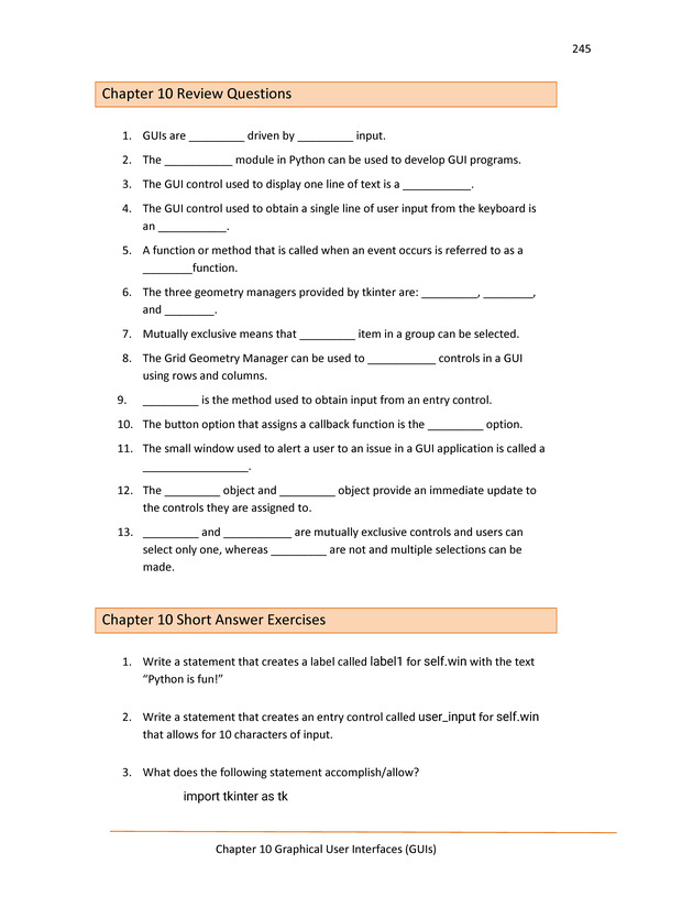 Computer Programming Python - Textbook - Page 245