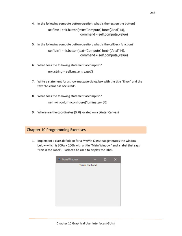 Computer Programming Python - Textbook - Page 246