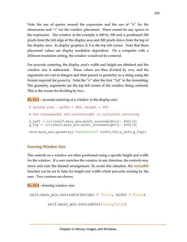 Computer Programming Python - Textbook - Page 255