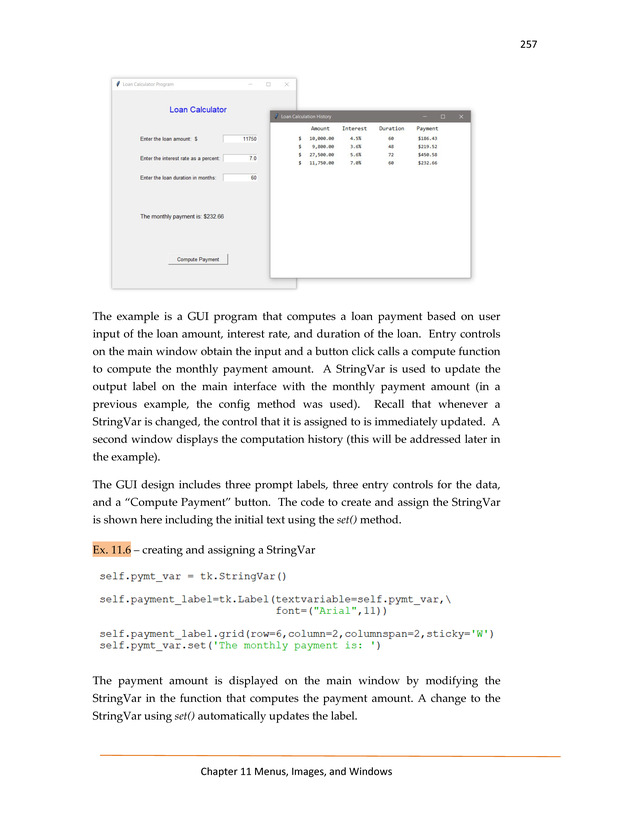 Computer Programming Python - Textbook - Page 257