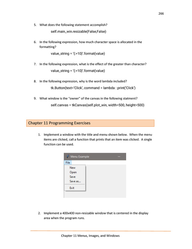 Computer Programming Python - Textbook - Page 266